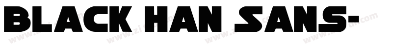 Black Han Sans字体转换